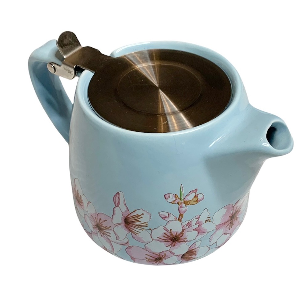 2/$15 Ceramic Floral cherry blossom mini teapot